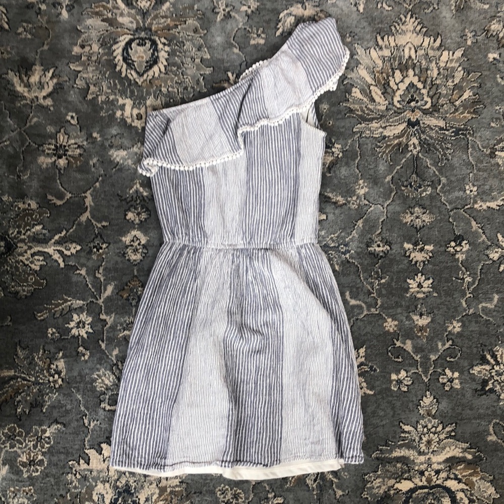 Grey and white Dress